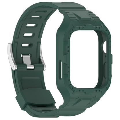 For Huawei Watch Fit3 Armour Integrated TPU Watch Band(Dark Green) by bashfashion