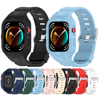 For Huawei Watch Fit3 Armour Integrated TPU Watch Band(Dark Green) by bashfashion