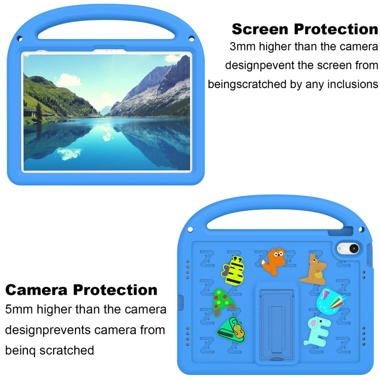 For iPad 2025 / 2022 Cartoon Sparrow EVA Shockproof Tablet Case(Blue) by bashfashion