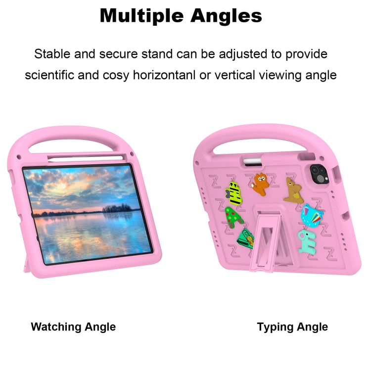 For iPad Pro 11 2025 / 2024 Cartoon Sparrow EVA Shockproof Tablet Case(Pink) by bashfashion