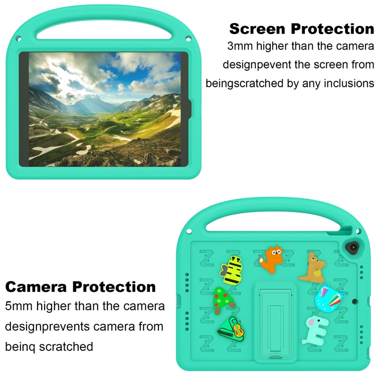 For iPad 10.2 / Air 3 10.5 Cartoon Sparrow EVA Shockproof Tablet Case(Glacier Green) by bashfashion