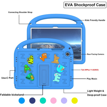For Samsung Galaxy Tab A11+ / A9+ Cartoon Sparrow EVA Shockproof Tablet Case(Blue) by bashfashion