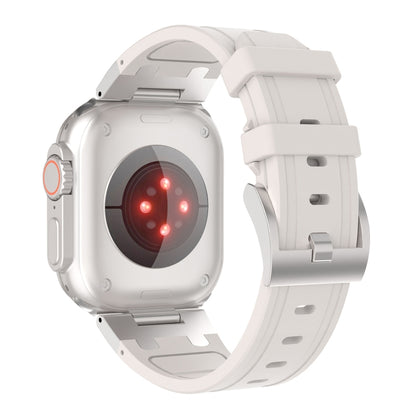 For Apple Watch Series 8 45mm Diamond Starry Sky Silicone Watch Band(Starlight) by bashfashion