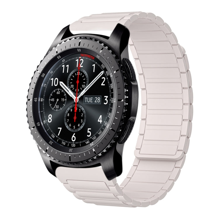 For Samsung Galaxy Gear S3 Frontier 22mm I-shaped Magnetic Silicone Watch Band(Starlight) by bashfashion