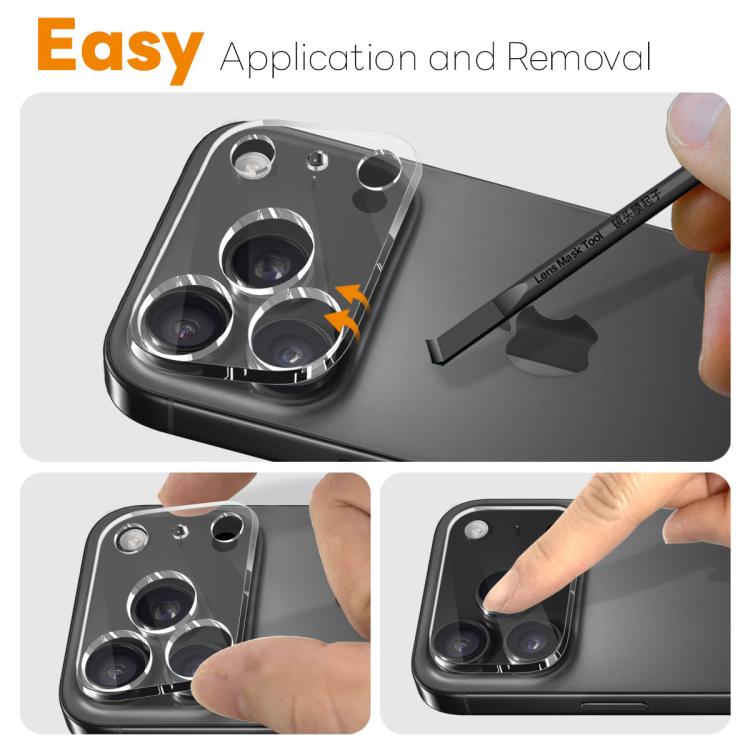 For iPhone 17 Pro Max NORTHJO Camera Lens Protector 3D HD Tempered Glass Film(Clear) by NORTHJO