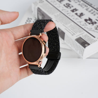 For Samsung Galaxy Watch 5 Pro 20mm Magnetic Buckle Braided Watch Strap(Stars Black) by bashfashion