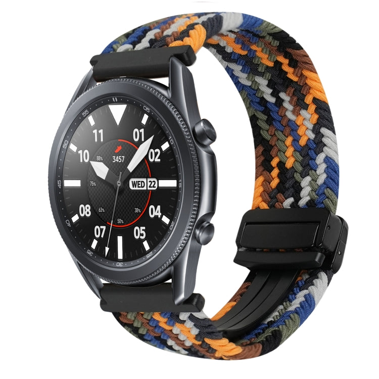For Samsung Galaxy Watch 3 41mm 20mm Magnetic Buckle Braided Watch Strap(Camouflage Color) by bashfashion