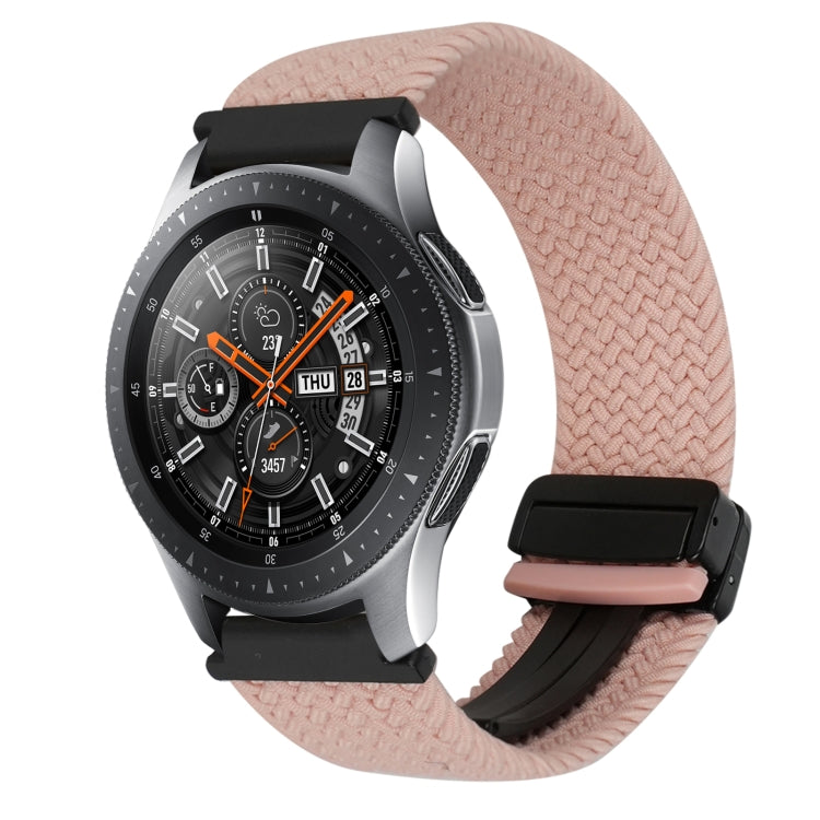 For Samsung Galaxy Watch 42mm 20mm Magnetic Buckle Braided Watch Strap(Pink) by bashfashion