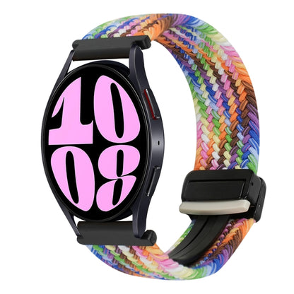 For Samsung Galaxy Watch 6 20mm Magnetic Buckle Braided Watch Strap(Colorful) by bashfashion
