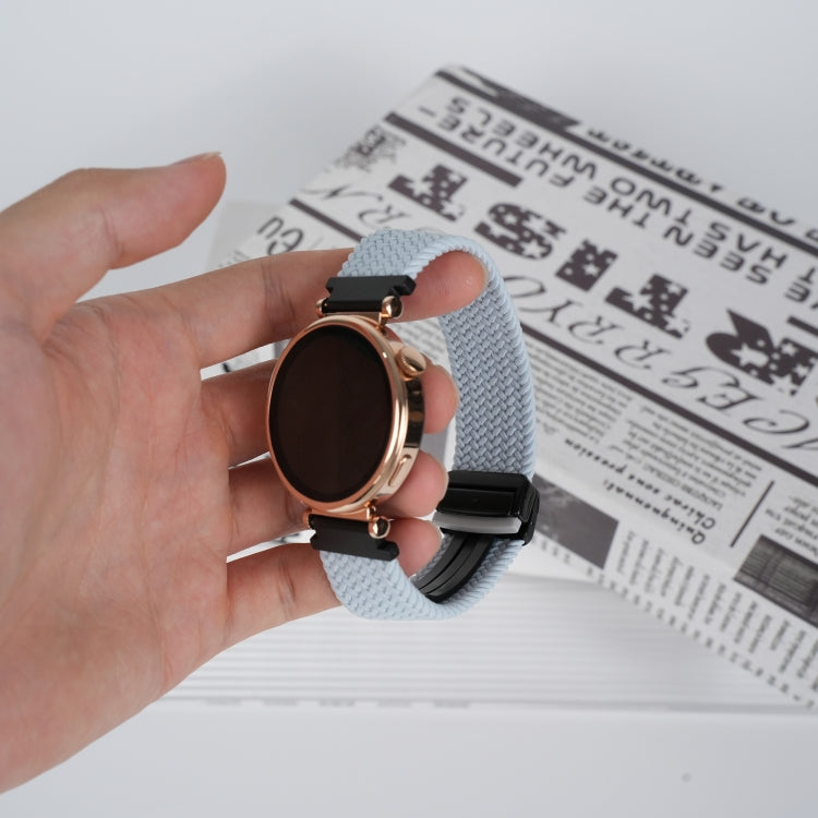 For Samsung Galaxy Watch 6 20mm Magnetic Buckle Braided Watch Strap(Blue) by bashfashion