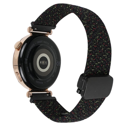 For Samsung Galaxy Watch 6 20mm Magnetic Buckle Braided Watch Strap(Starlight Black) by bashfashion