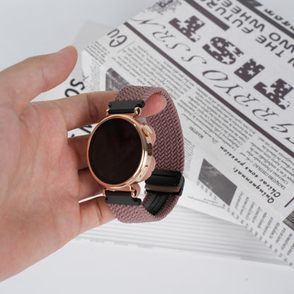 For Samsung Galaxy Watch 6 20mm Magnetic Buckle Braided Watch Strap(Smoky Purple) by bashfashion