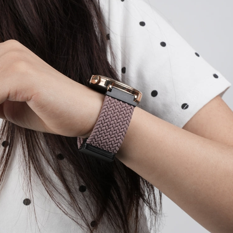For Samsung Galaxy Watch 6 20mm Magnetic Buckle Braided Watch Strap(Smoky Purple) by bashfashion