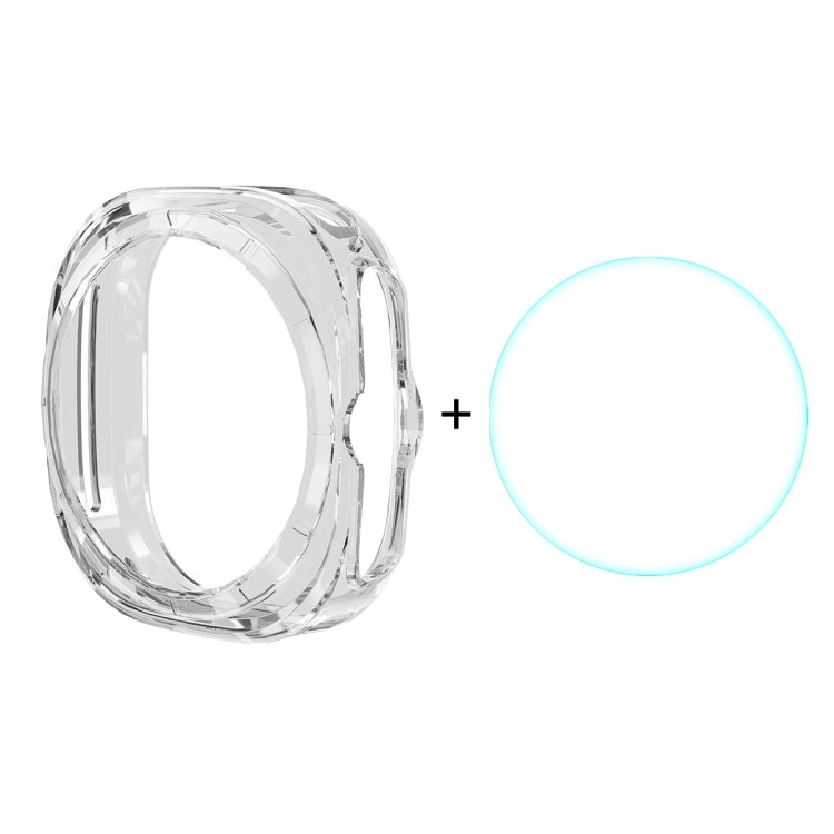 For Samsung Galaxy Watch Ultra 47mm / Ultra 2025 ENKAY Hat-Prince Electroplated Soft TPU Cover + 0.2mm 9H Glass Screen Protector(Transparent) by ENKAY