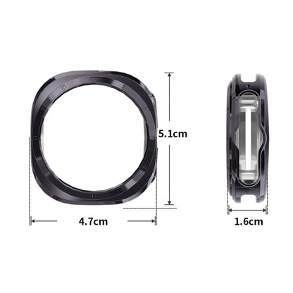 For Samsung Galaxy Watch Ultra 47mm / Ultra 2025 ENKAY Hat-Prince Electroplated Soft TPU Cover + 0.2mm 9H Glass Screen Protector(Black) by ENKAY