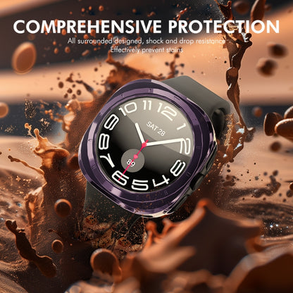 For Samsung Galaxy Watch Ultra 47mm / Ultra 2025 ENKAY Hat-Prince Electroplated Soft TPU Cover + 0.2mm 9H Glass Screen Protector(Black) by ENKAY