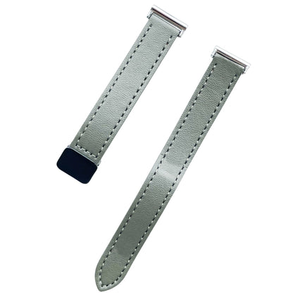 For Samsung Galaxy Watch 3 45mm 22mm Slim Magnetic Buckle Microfiber Leather Watch Band(Avocado Green) by bashfashion