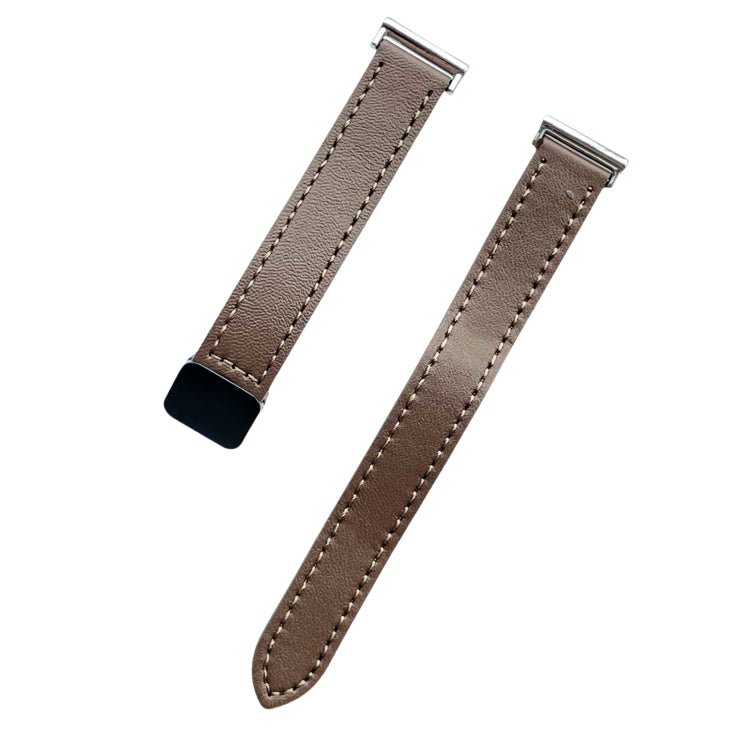 For Samsung Galaxy Gear S3 Classic 22mm Slim Magnetic Buckle Microfiber Leather Watch Band(Caramel Macchiato) by bashfashion