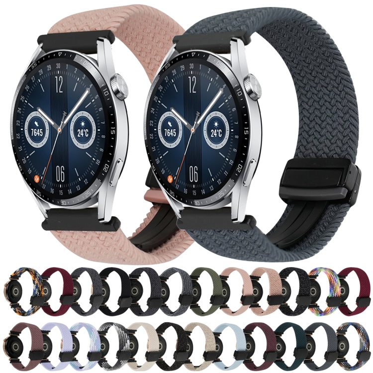 For Huawei Watch GT 3 42mm 20mm Magnetic Buckle Braided Watch Band(Stars Black) by bashfashion