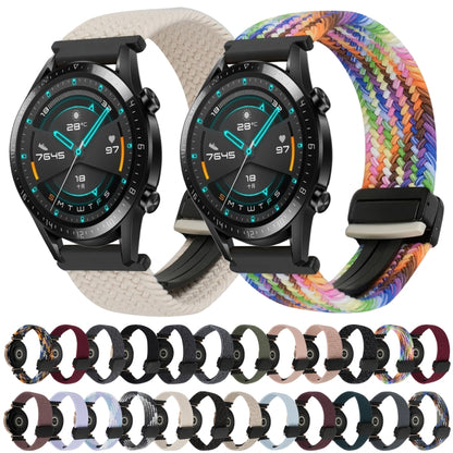 For Huawei Watch GT 2 42mm 20mm Magnetic Buckle Braided Watch Band(Starlight Pink) by bashfashion