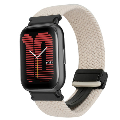 For Amazfit Active Magnetic Buckle 20mm Braided Watch Band(Starlight) by bashfashion