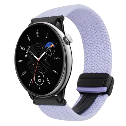 For Amazfit GTR Mini Magnetic Buckle 20mm Braided Watch Band(Purple) by bashfashion