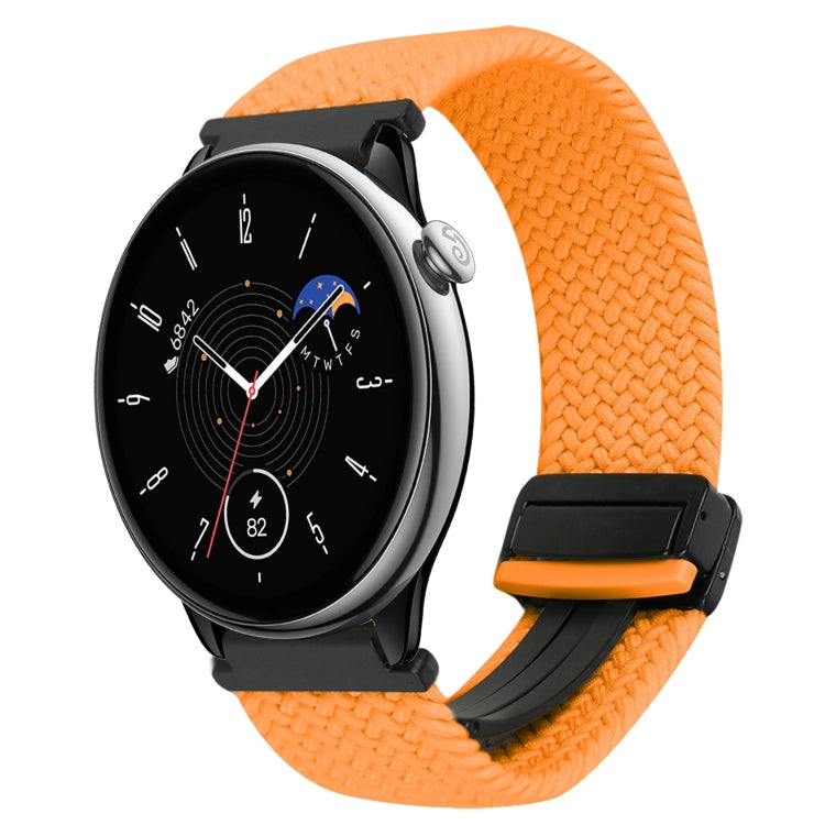 For Amazfit GTR Mini Magnetic Buckle 20mm Braided Watch Band(Orange) by bashfashion