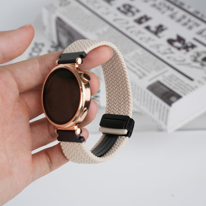 For Amazfit GTS4 Mini Magnetic Buckle 20mm Braided Watch Band(Starlight) by bashfashion