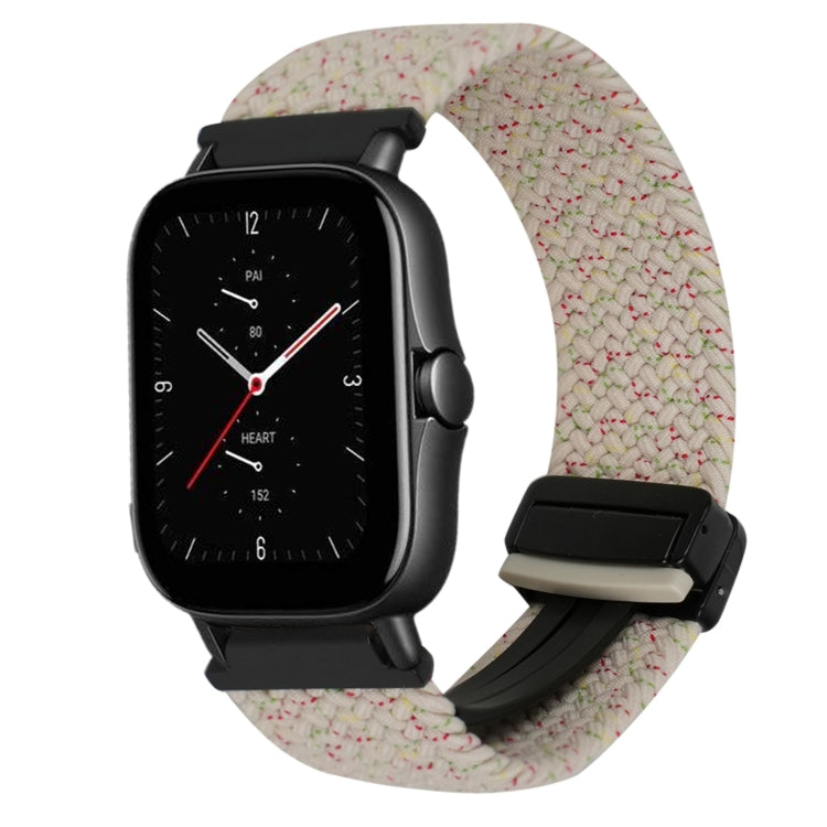 For Amazfit GTS 2e Magnetic Buckle 20mm Braided Watch Band(Starlight Colorful) by bashfashion