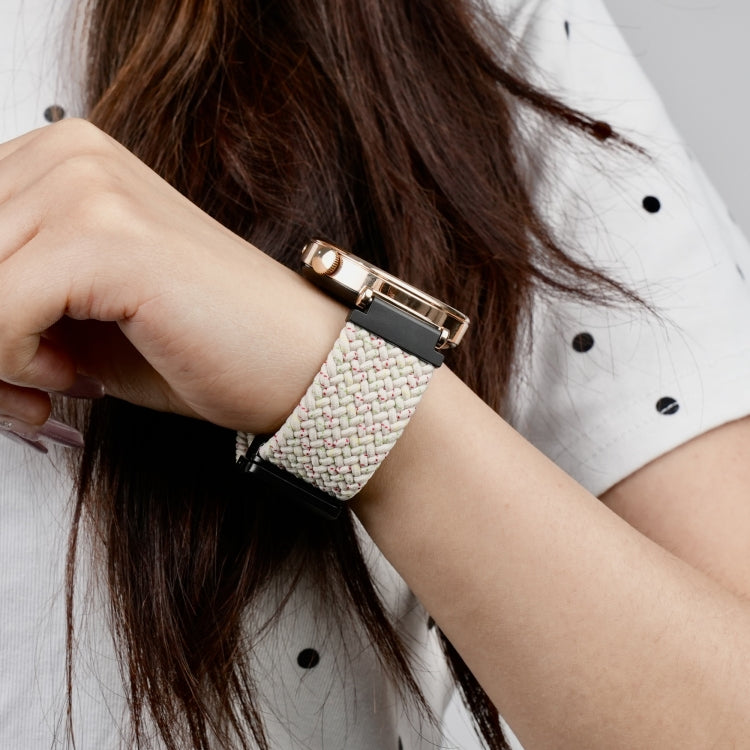 For Amazfit GTS 2e Magnetic Buckle 20mm Braided Watch Band(Starlight Colorful) by bashfashion