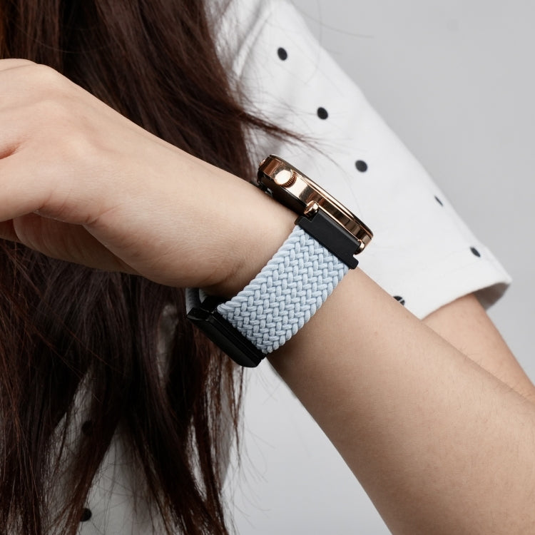 For Amazfit GTS 2 Mini Magnetic Buckle 20mm Braided Watch Band(Blue) by bashfashion