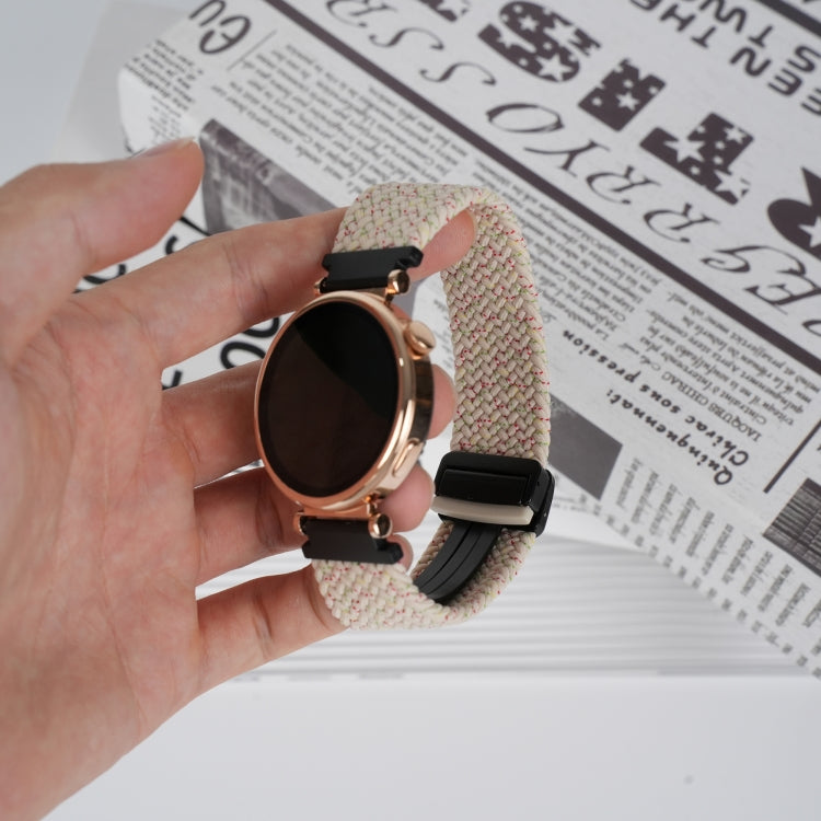 For Amazfit GTS 2 Magnetic Buckle 20mm Braided Watch Band(Starlight Colorful) by bashfashion