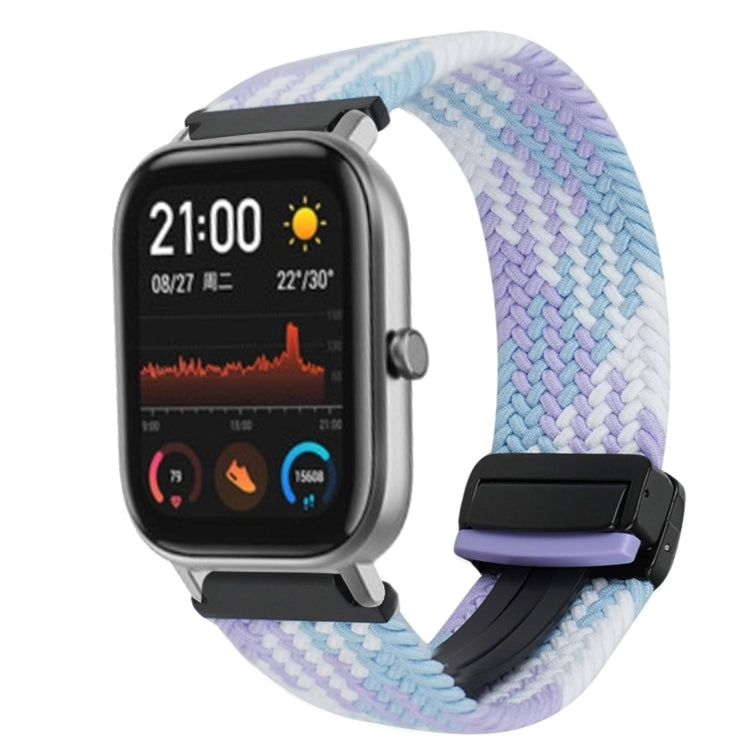 For Amazfit GTS Magnetic Buckle 20mm Braided Watch Band(Violet) by bashfashion