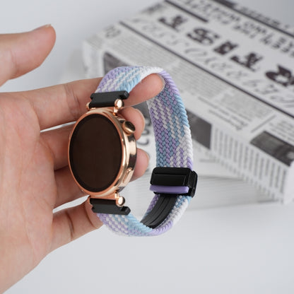 For Amazfit GTS Magnetic Buckle 20mm Braided Watch Band(Violet) by bashfashion