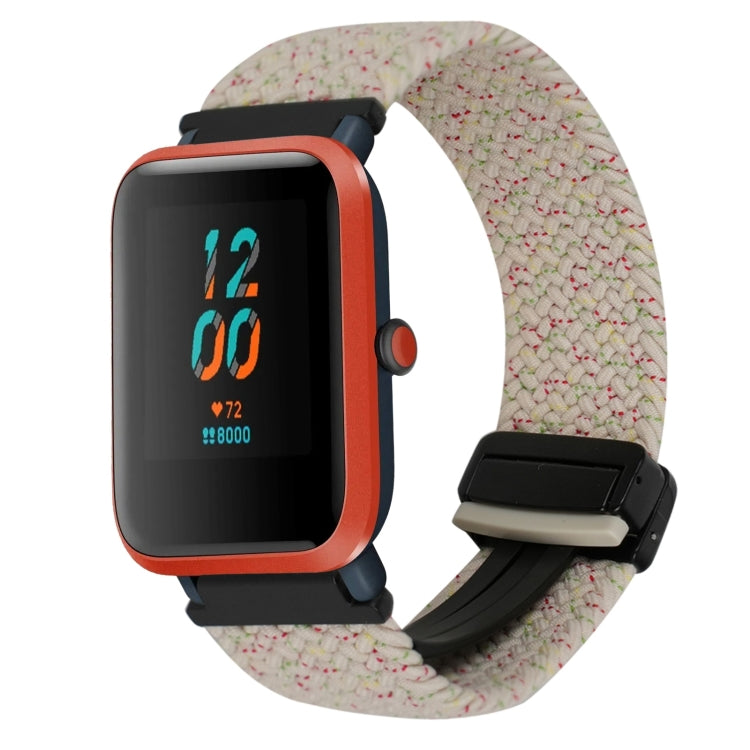 For Amazfit Bip Lite Magnetic Buckle 20mm Braided Watch Band(Starlight Colorful) by bashfashion