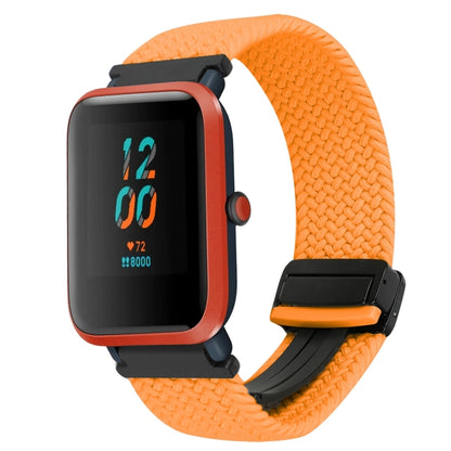 For Amazfit Bip Lite Magnetic Buckle 20mm Braided Watch Band(Orange) by bashfashion