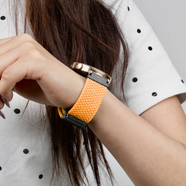 For Amazfit Bip Lite Magnetic Buckle 20mm Braided Watch Band(Orange) by bashfashion