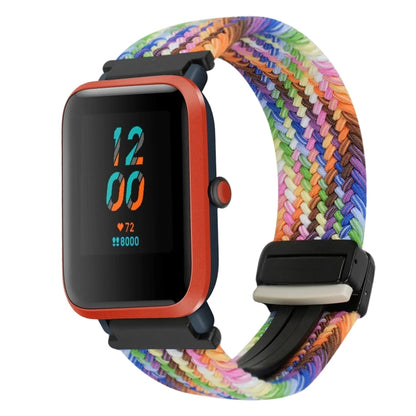 For Amazfit Bip S Magnetic Buckle 20mm Braided Watch Band(Colorful) by bashfashion