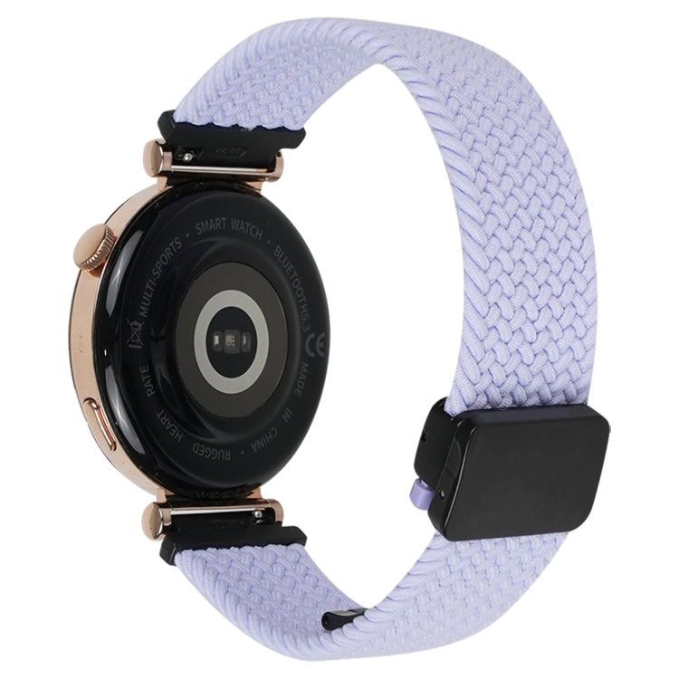 For Amazfit Bip S Magnetic Buckle 20mm Braided Watch Band(Purple) by bashfashion