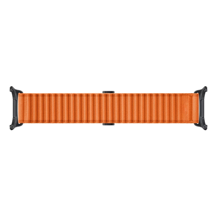 For Samsung Galaxy Watch Ultra 47mm Ocean Style Magnetic Buckle Braided Watch Band(Orange) by bashfashion
