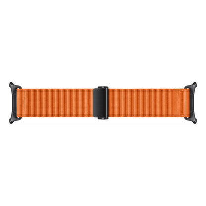 For Samsung Galaxy Watch Ultra 47mm Ocean Style Magnetic Buckle Braided Watch Band(Orange) by bashfashion