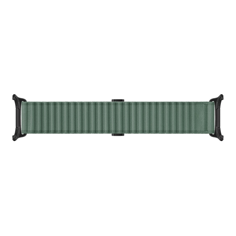 For Samsung Galaxy Watch Ultra 47mm Ocean Style Magnetic Buckle Braided Watch Band(Army Green) by bashfashion