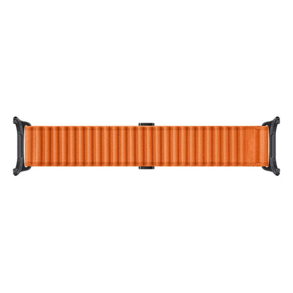 For Apple Watch SE 2023 40mm Off Road Magnetic Buckle Braided Nylon Watch Band(Orange) by bashfashion