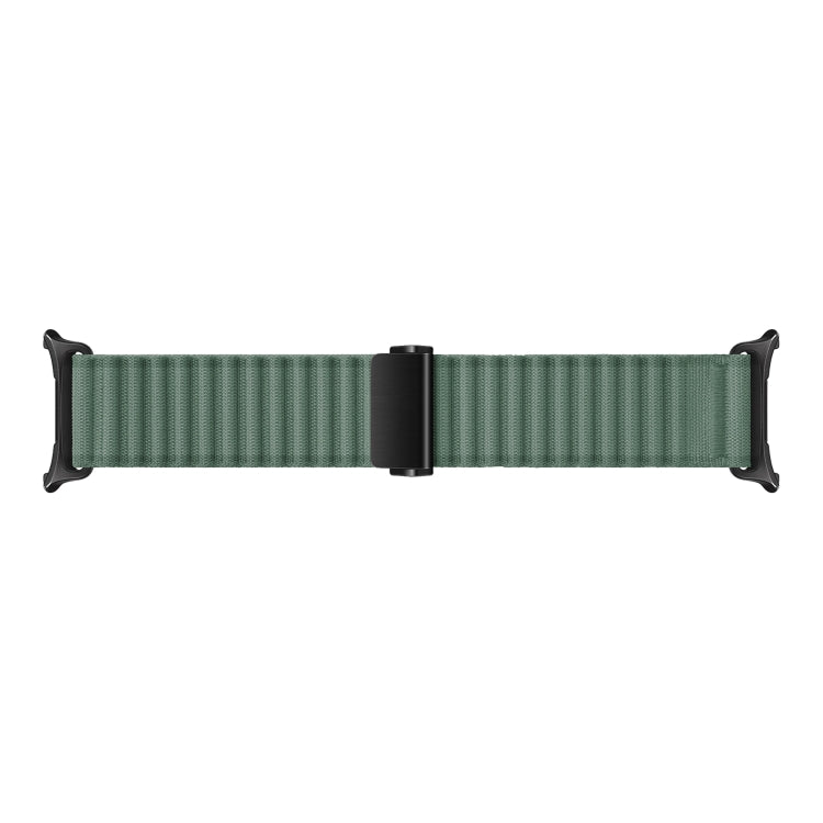 For Apple Watch SE 2023 40mm Off Road Magnetic Buckle Braided Nylon Watch Band(Army Green) by bashfashion