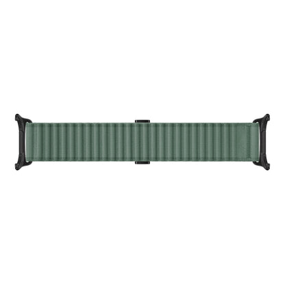 For Apple Watch Series 9 45mm Off Road Magnetic Buckle Braided Nylon Watch Band(Army Green) by bashfashion