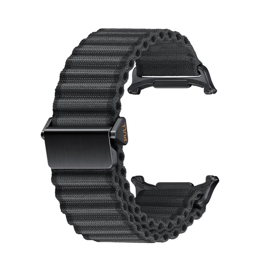 For Apple Watch SE 2022 40mm Off Road Magnetic Buckle Braided Nylon Watch Band(Dark Gray) by bashfashion