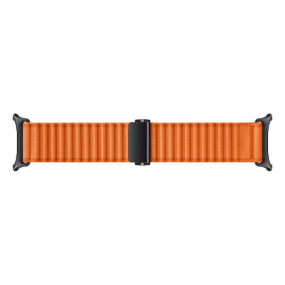 For Apple Watch Series 7 41mm Off Road Magnetic Buckle Braided Nylon Watch Band(Orange) by bashfashion