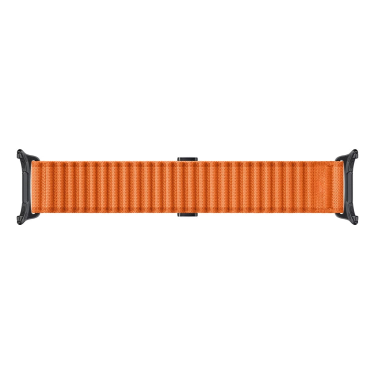 For Apple Watch Series 6 40mm Off Road Magnetic Buckle Braided Nylon Watch Band(Orange) by bashfashion