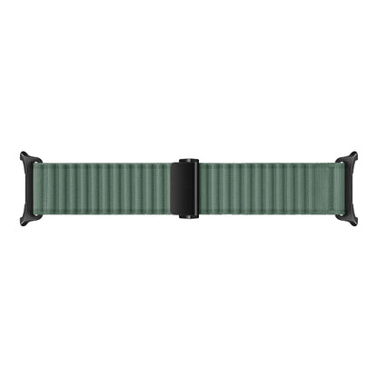 For Apple Watch Series 6 40mm Off Road Magnetic Buckle Braided Nylon Watch Band(Army Green) by bashfashion