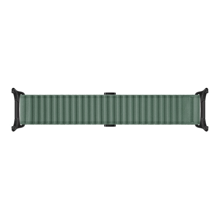 For Apple Watch Series 6 44mm Off Road Magnetic Buckle Braided Nylon Watch Band(Army Green) by bashfashion